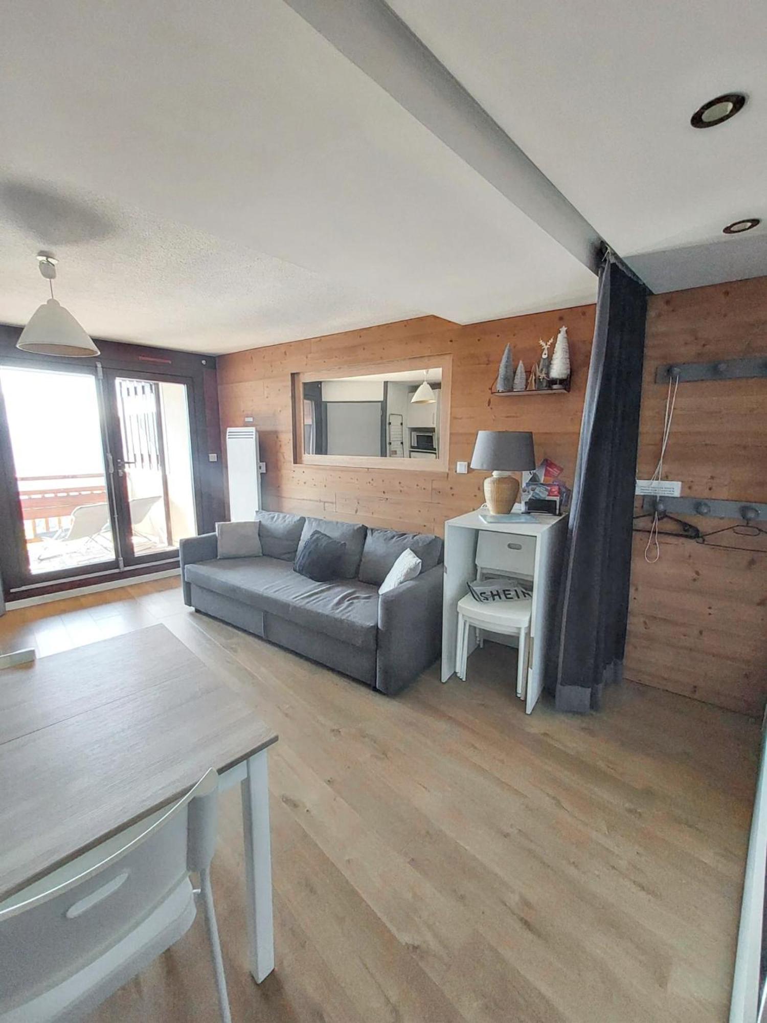 Appartement Confortable A L'Alpe D'Huez De 27 M² Avec Vue Montagne Luaran gambar